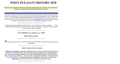 Desktop Screenshot of pointpleasanthistory.com