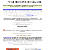 Tablet Screenshot of pointpleasanthistory.com